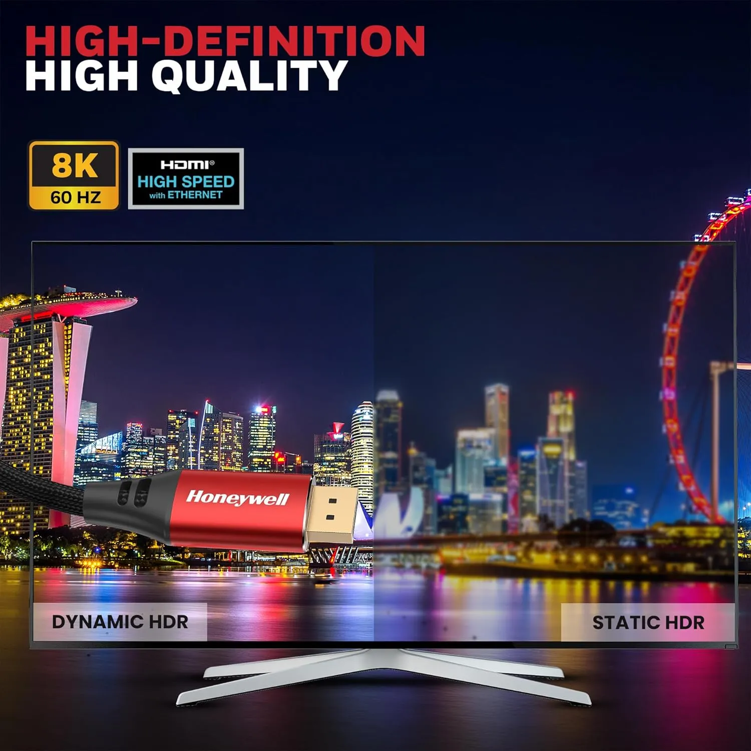Honeywell Display Port To Display Port 2.0 8K 60Hz 2m view 3